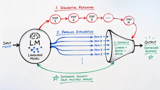 SPIRAL: Teaching Language Models to Search, Explore, and Synthesize