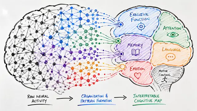NeuroCogMap Reveals Cognitive Organization of Large Language Models