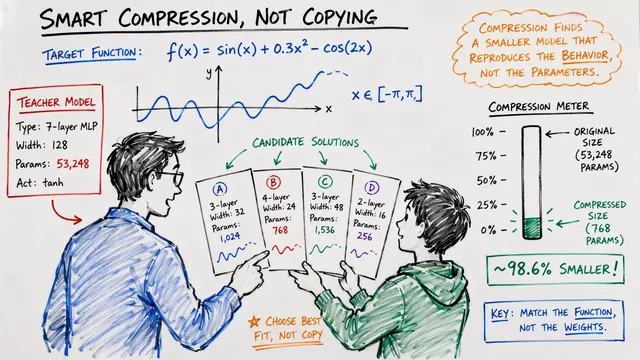 Requential Coding: Compressing Models by Teaching Themselves