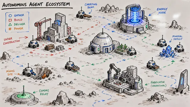 SwarmWorld: When AI Agents Build Societies Through Shared Tools