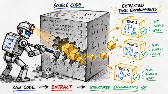 CodeMidas: Building RL Environments from Source Code Alone