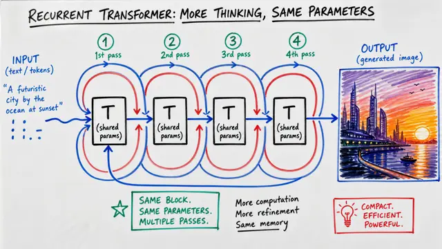 Looped Diffusion Transformer: Depth Through Recurrence