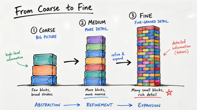 Next-Concept Modeling: Fast, Parallel Coarse-to-Fine Text Generation